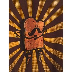 Shirt Woot Humor - Burnt Toast Man Mustache Boots Rays of Heat Sunlight 3XL